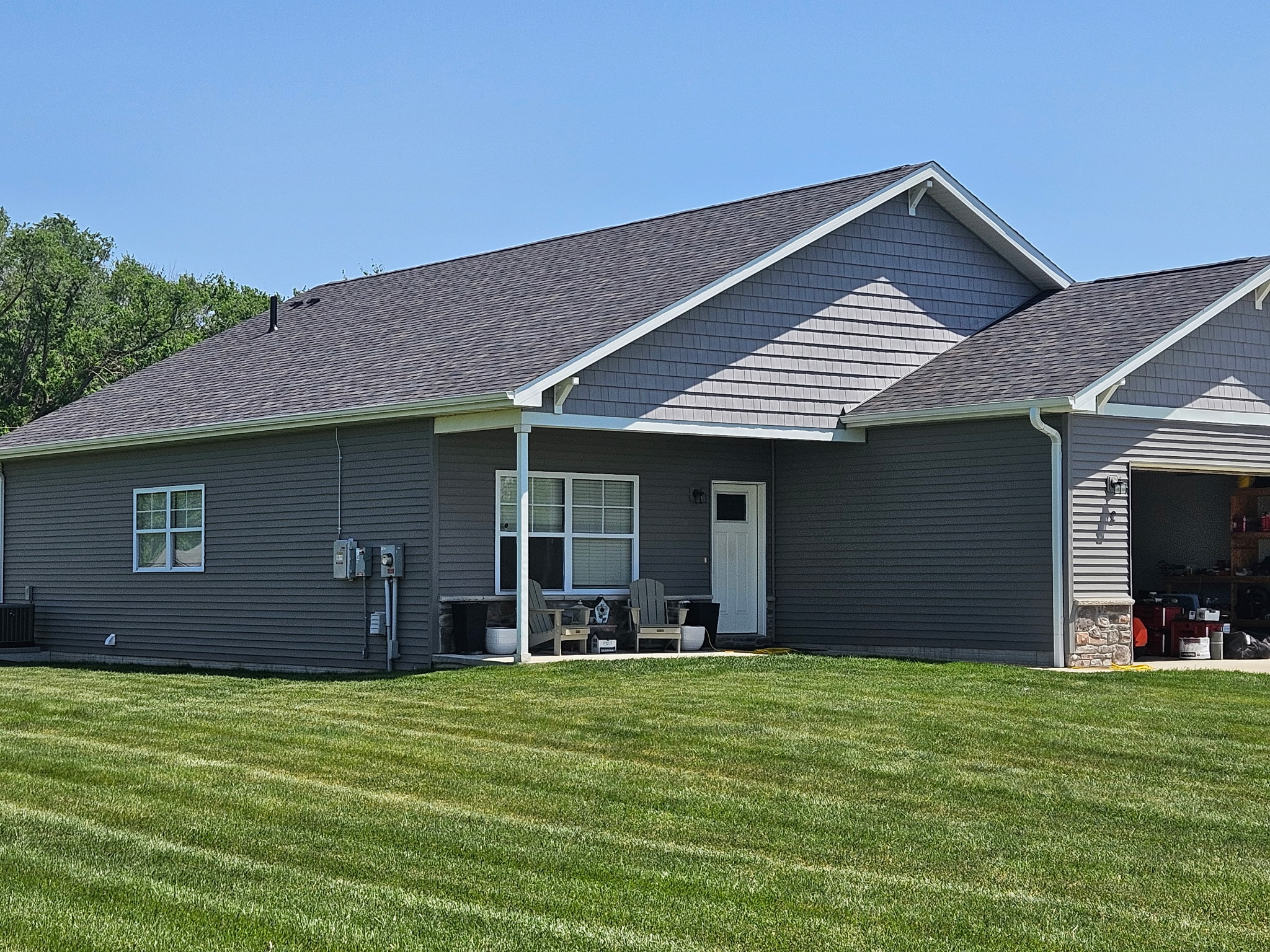 Completed roof replacement on home Ottumwa Iowa
