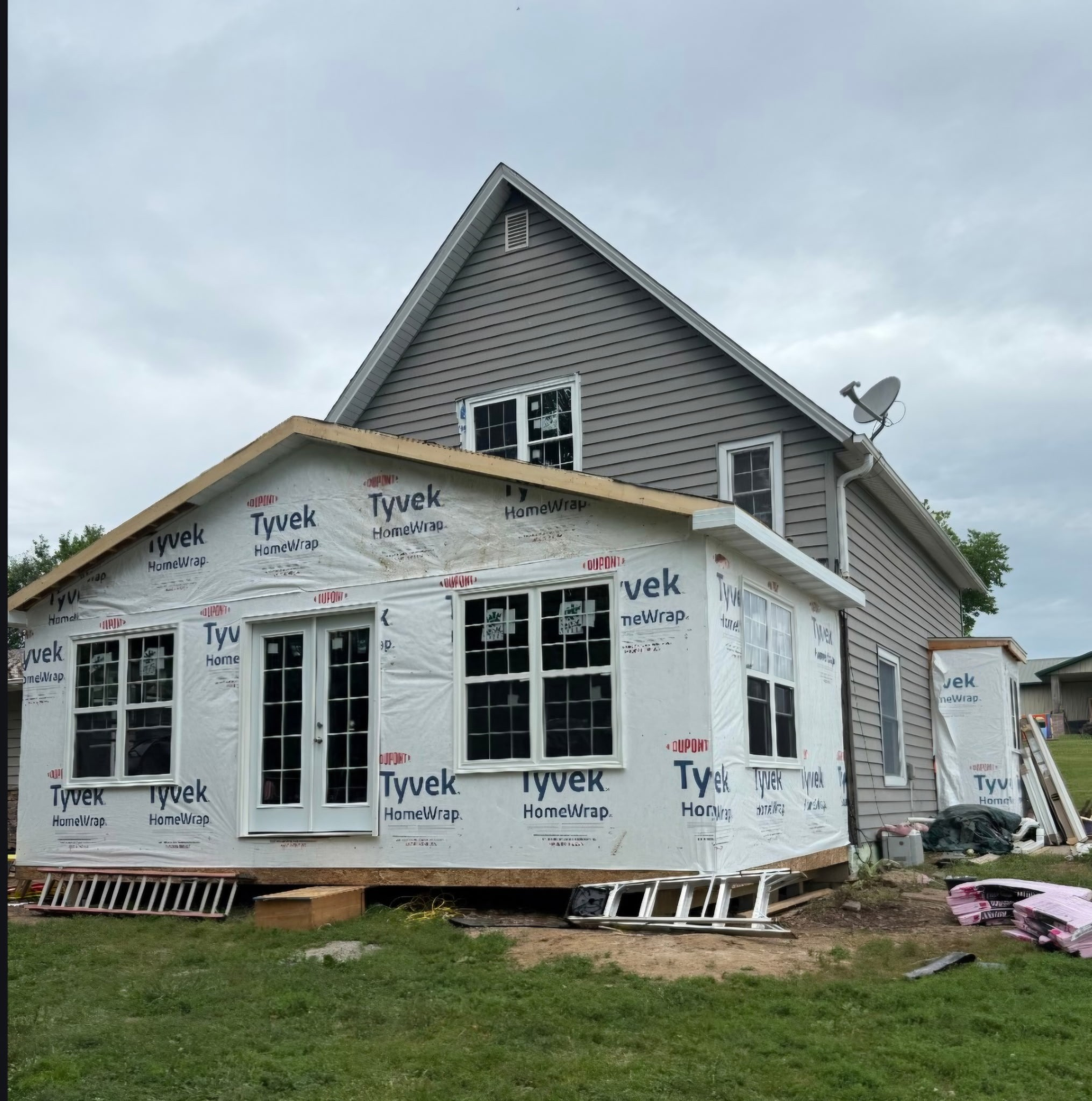 Roof construction project Ottumwa