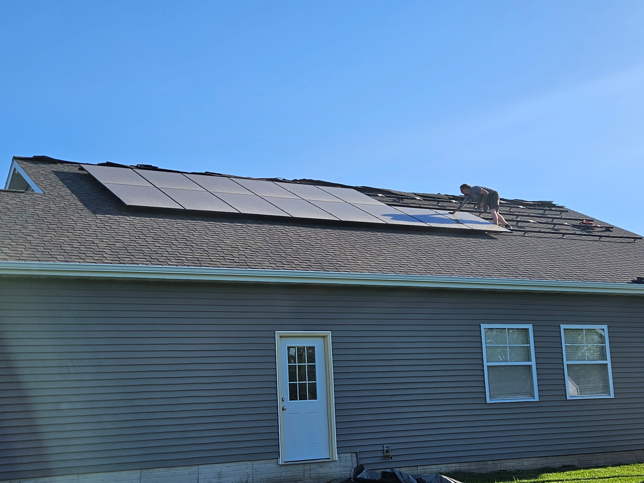Solar panels being removed for roof replacement